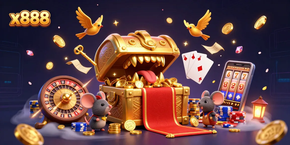 x888 captures the thrill of winning with adventure-themed casino imagery and charming characters.