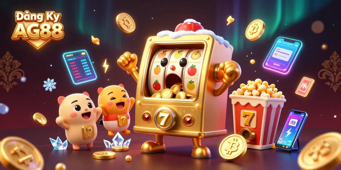 Experience incredible wins with Đăng Ký AG88 as the joyful slot machine celebrates its jackpot!
