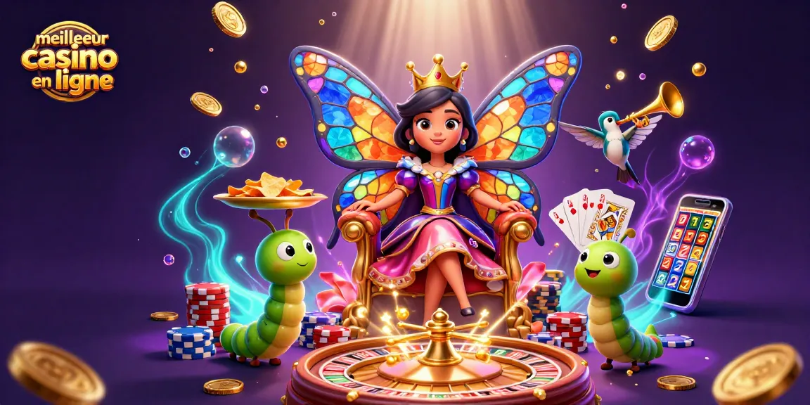 Découvrez le meilleur casino en ligne avec la reine papillon et des éléments de jeu captivants.